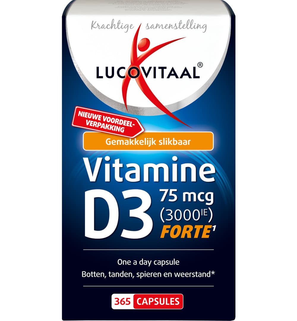 Lucovitaal Vitamine D3 75mcg — 365 capsules
